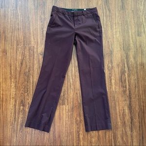 Banana Republic Logan Wine Dress Pant